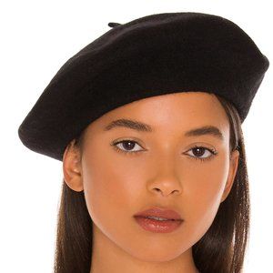 Zara Black Sequined Beret